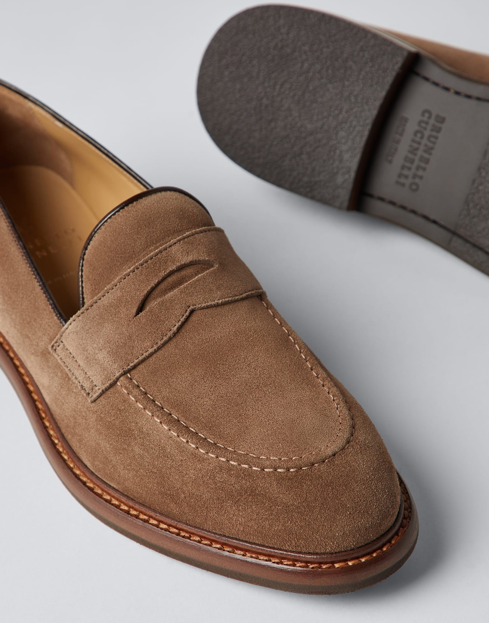 Suede penny loafers - 3