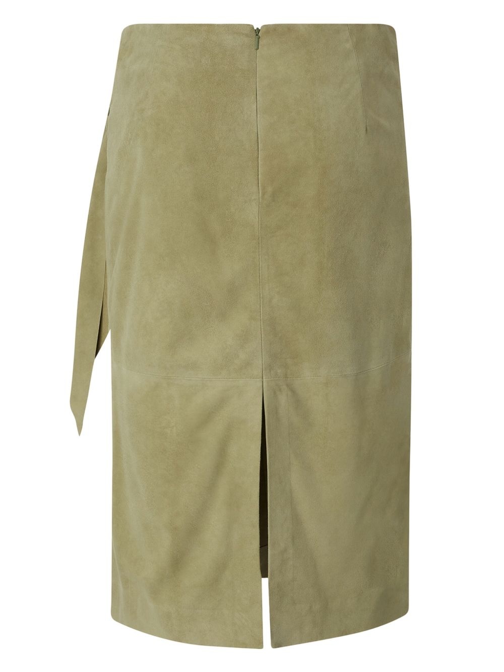 leather midi skirt - 2