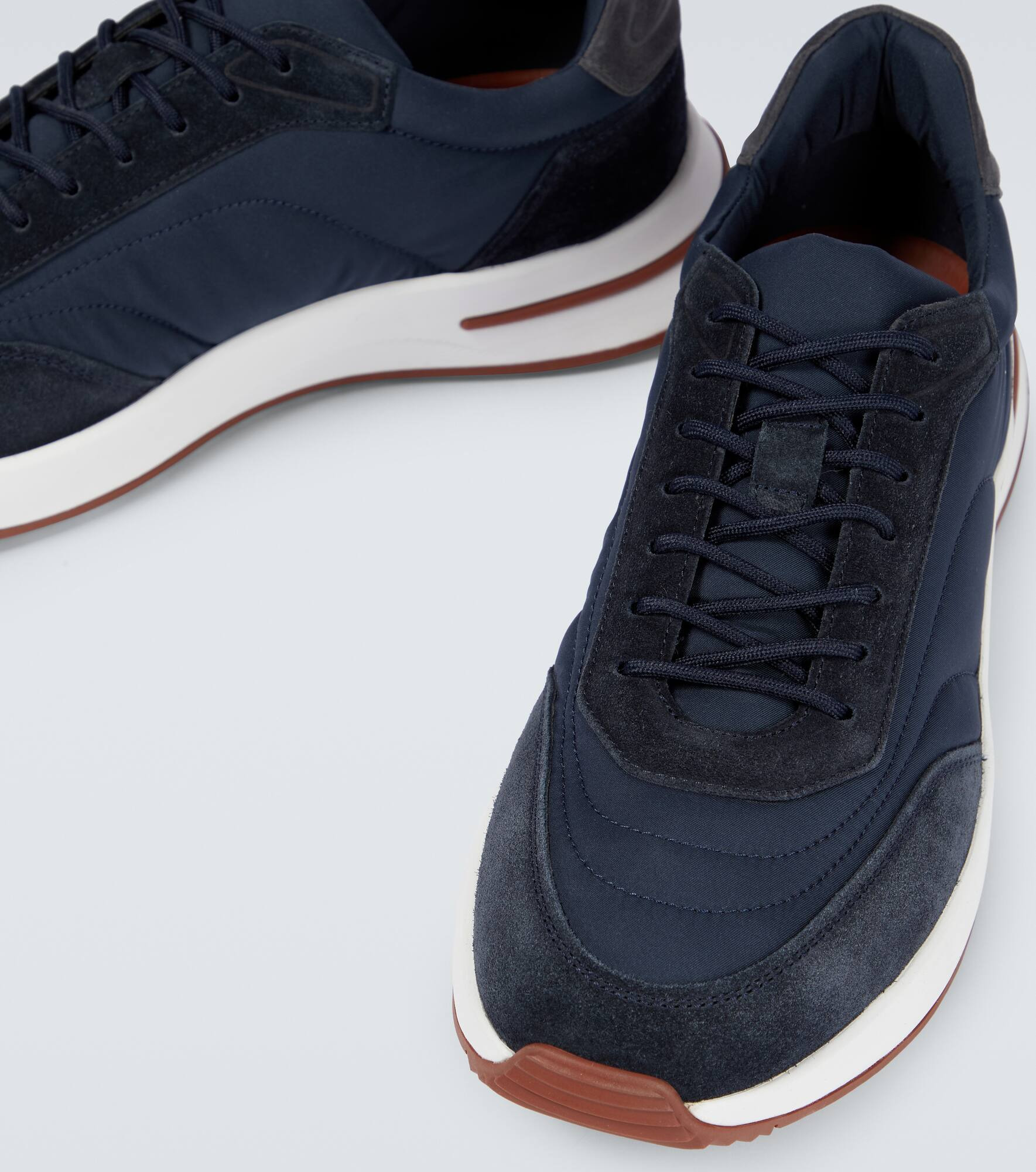 Weekend Walk suede-trimmed sneakers - 3