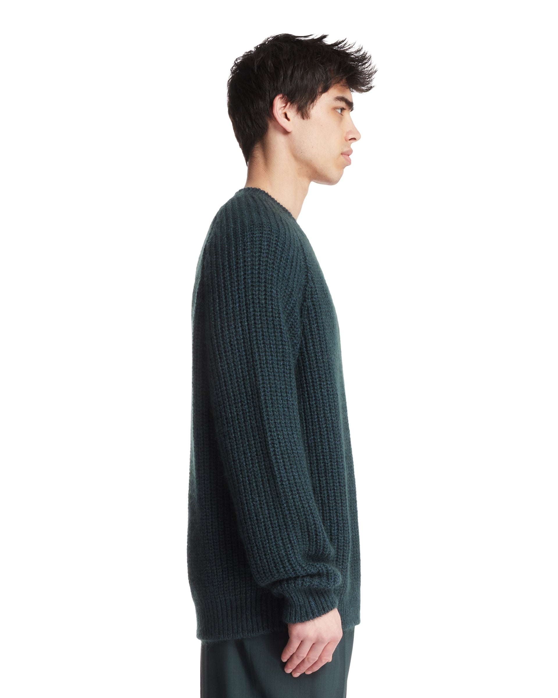 Green Ribbed Sweater - 5