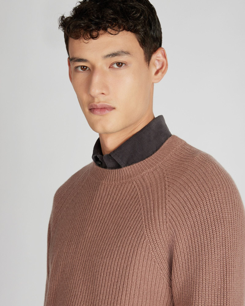 Slim fit cashmere crewneck sweater 4