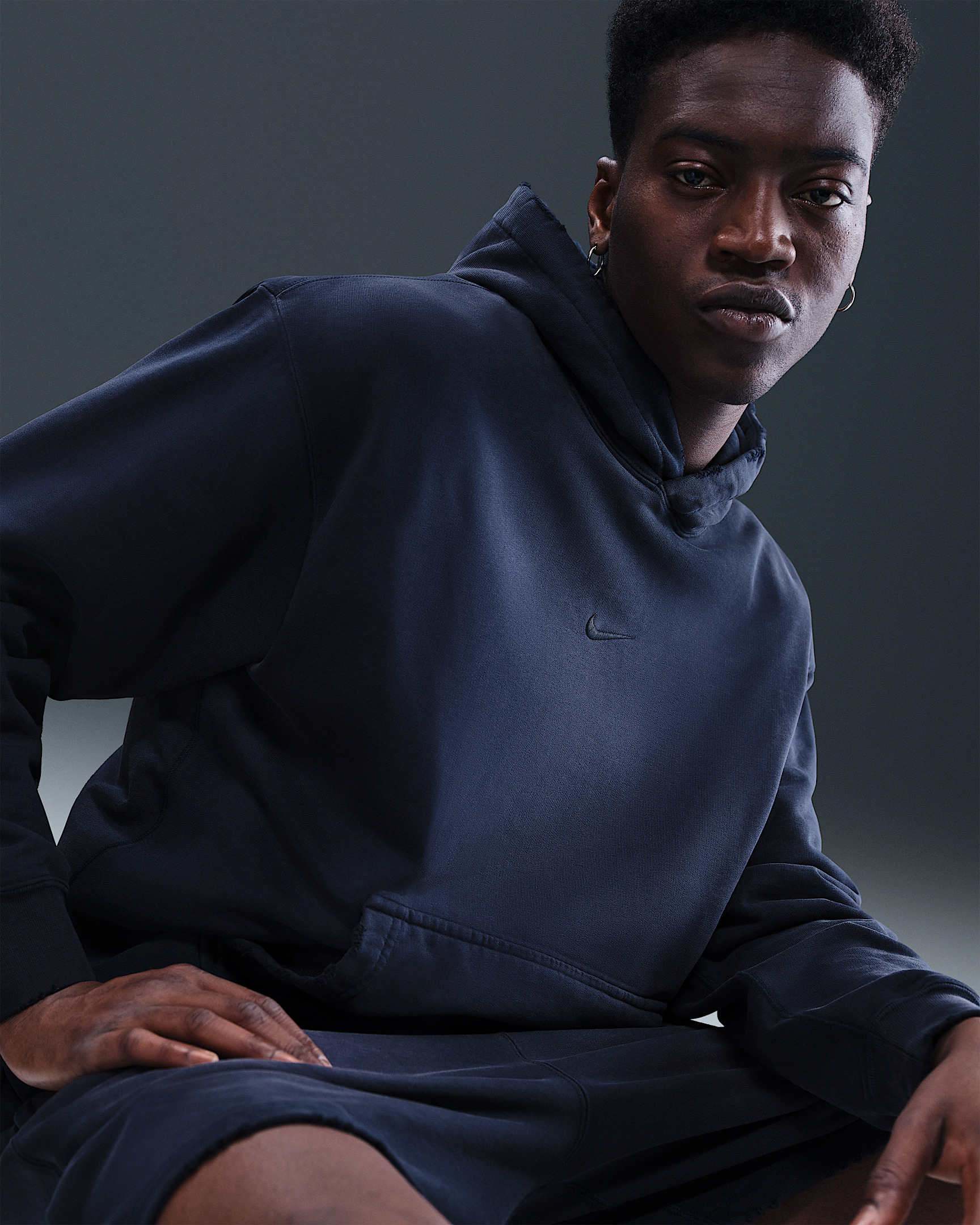 Nike Solo Swoosh Men's French Terry Pullover Hoodie - 3