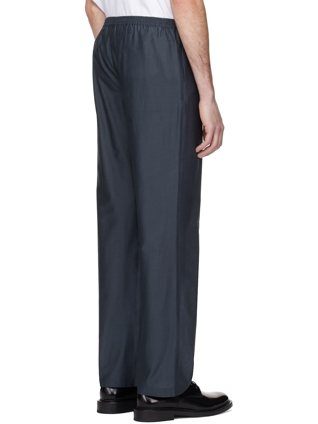 Gray Wide-Leg Limone Trousers - 3