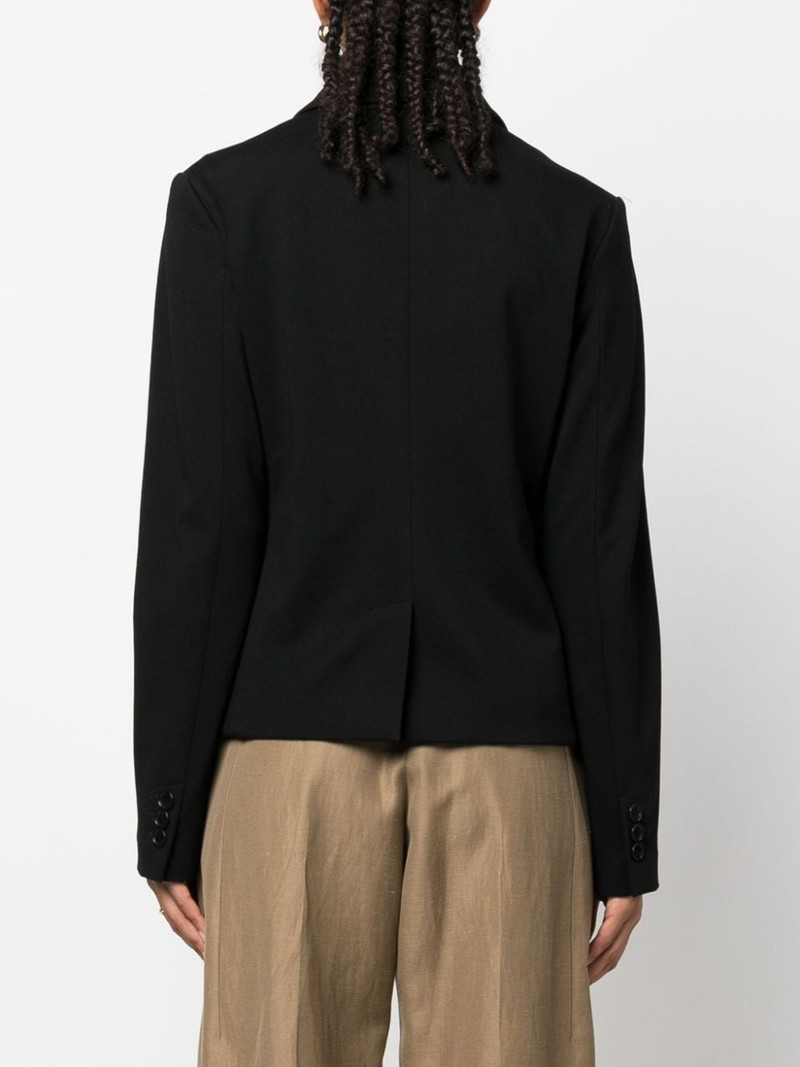 cropped three-button blazer 4