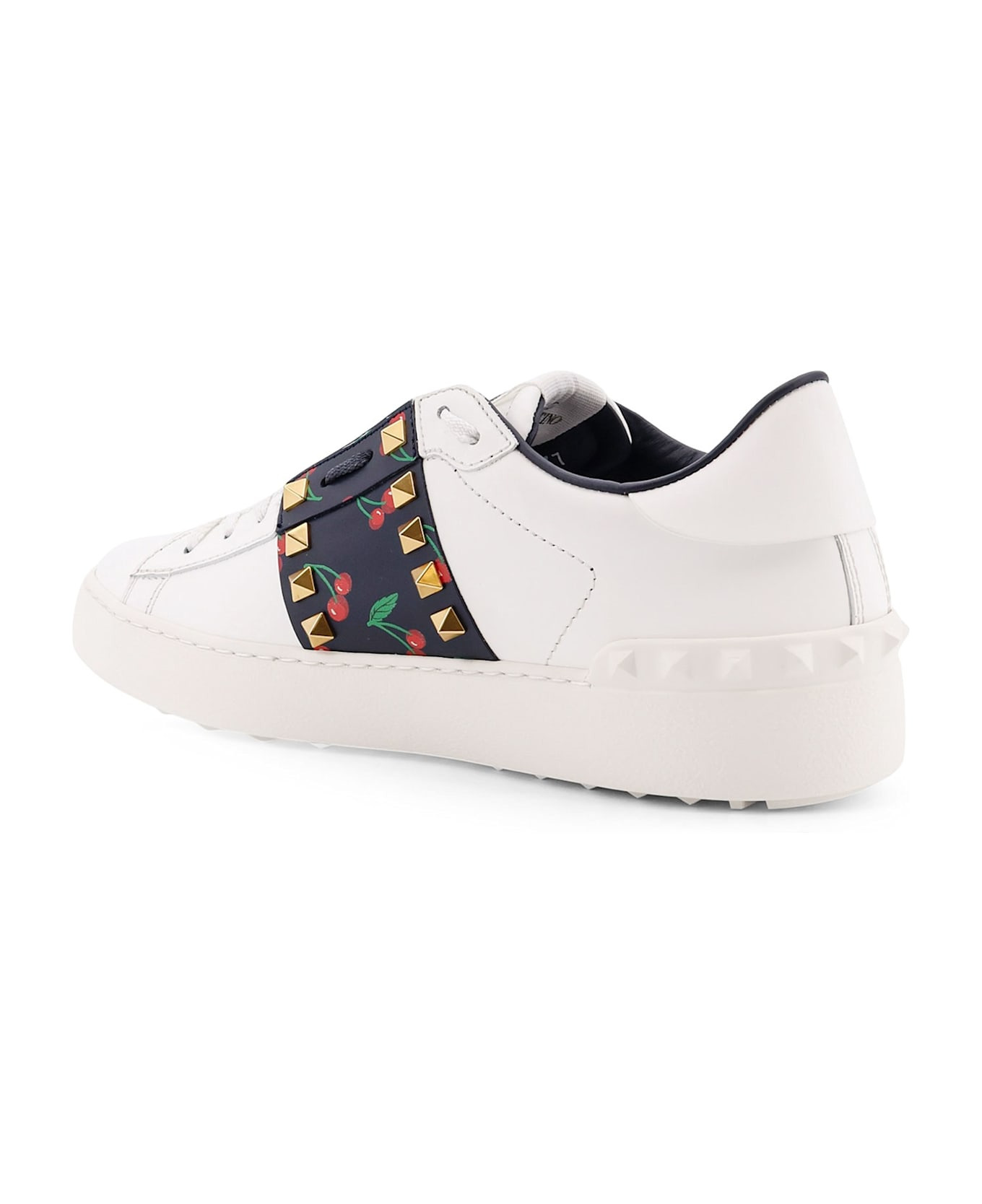 Rockstud Untitled Leather Low-top Sneakers - 3