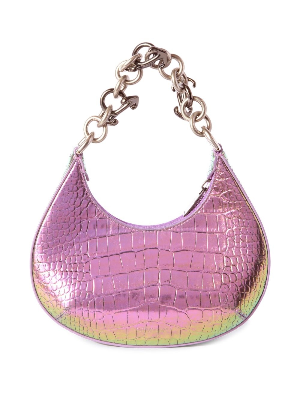 Hemisphere Croco shoulder bag - 3
