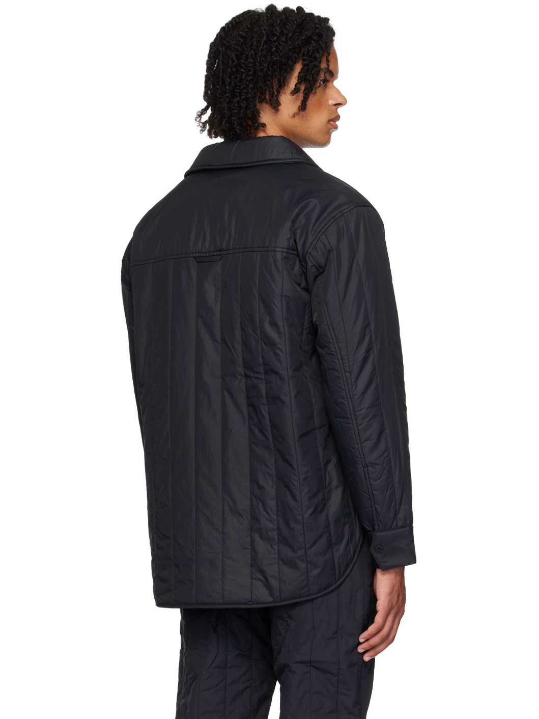 Black Carlyle Quilted Jacket - 3