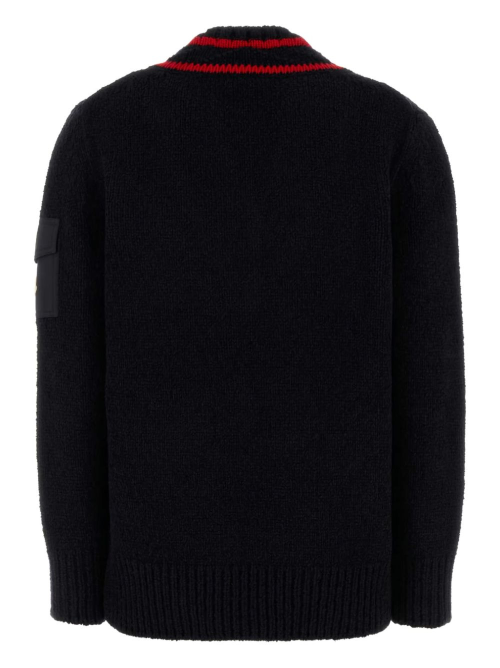 V-neck patch-pocket jumper - 2