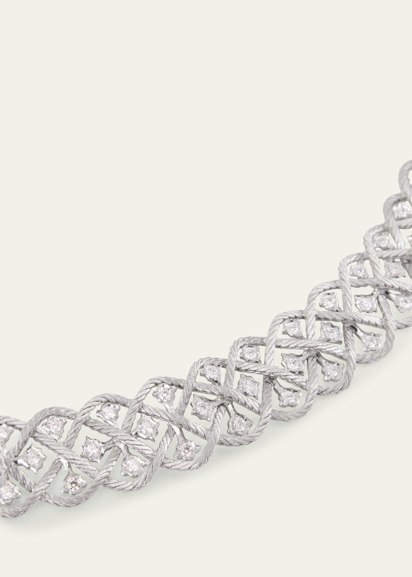 Etoilee 18K White Gold Diamond Collar - 3