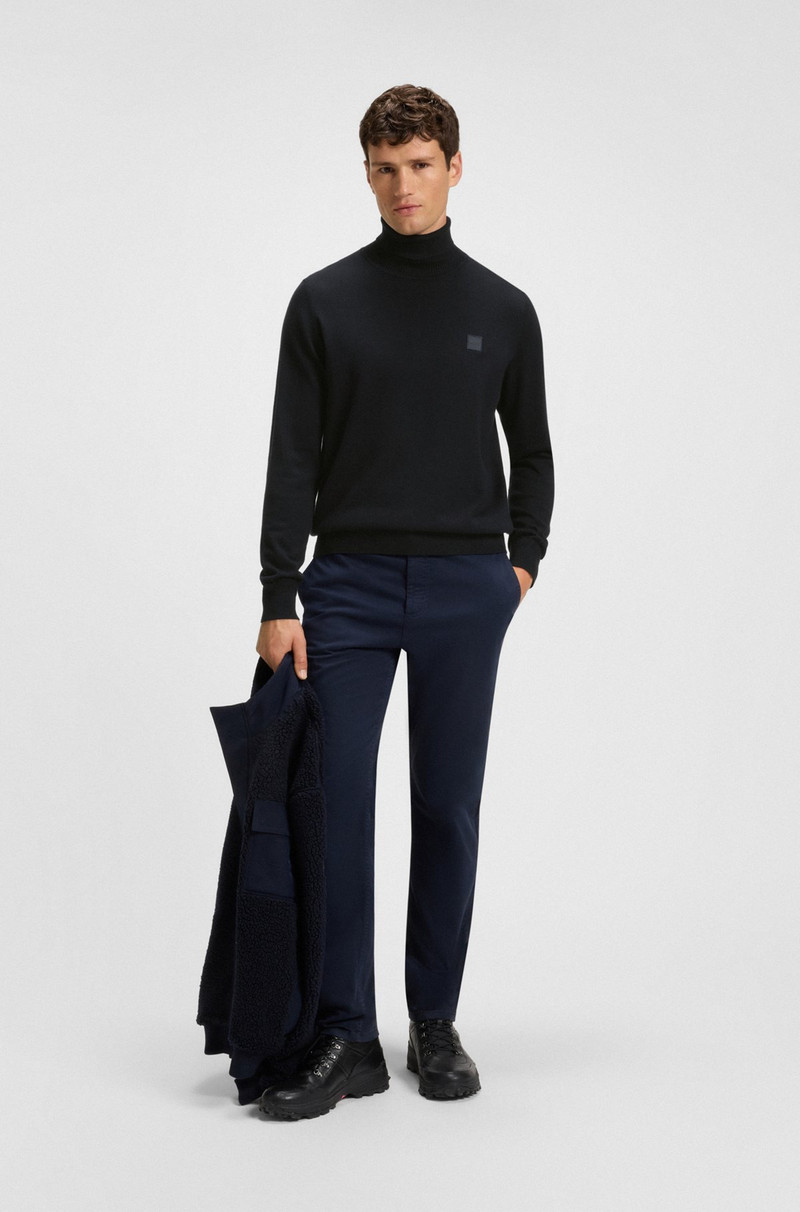 BOSS ROLLNECK REGULAR-FIT SWEATER IN COTTON AND CASHMERE outlook