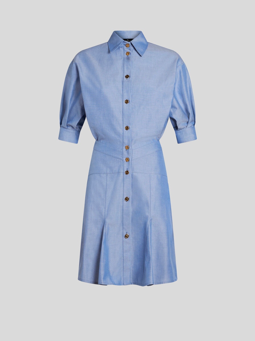 OXFORD COTTON SHIRT DRESS - 1