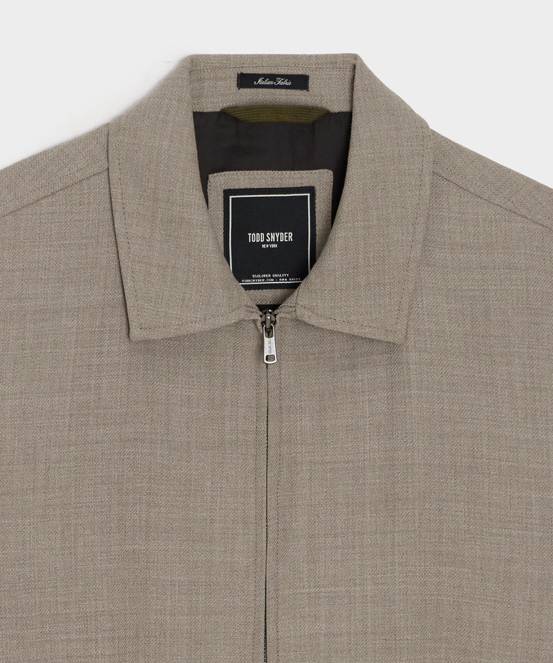 Lightweight Italian Wool Bomber Jacket 5