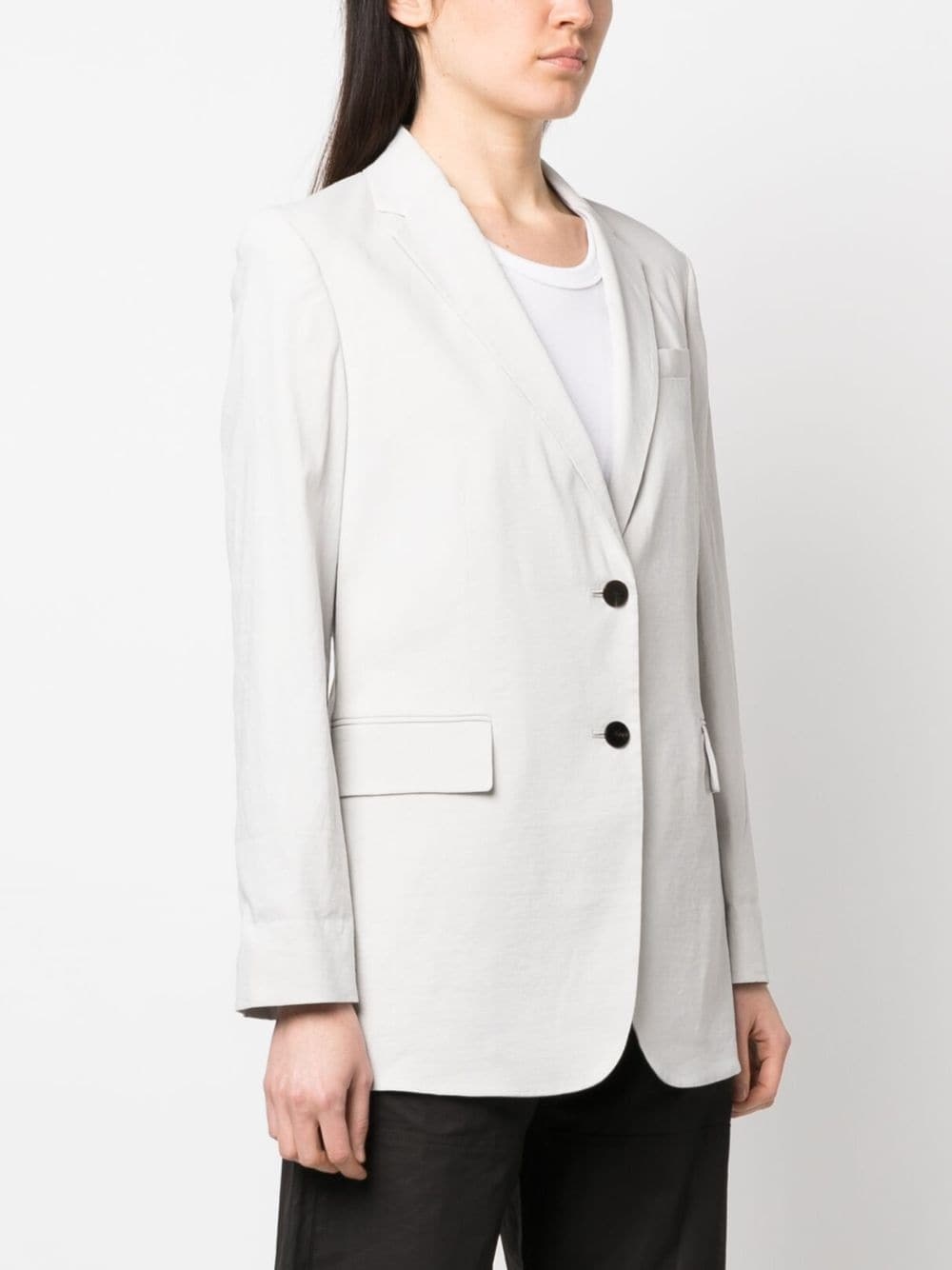 single-breasted button blazer - 3