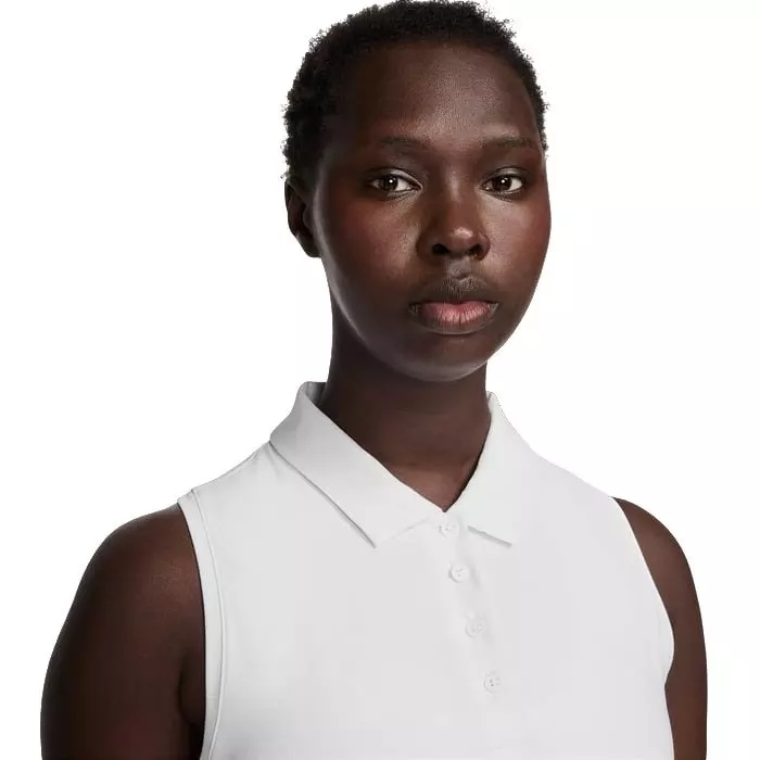 Women's Victory Dri-FIT Sleeveless Polo - White - 3