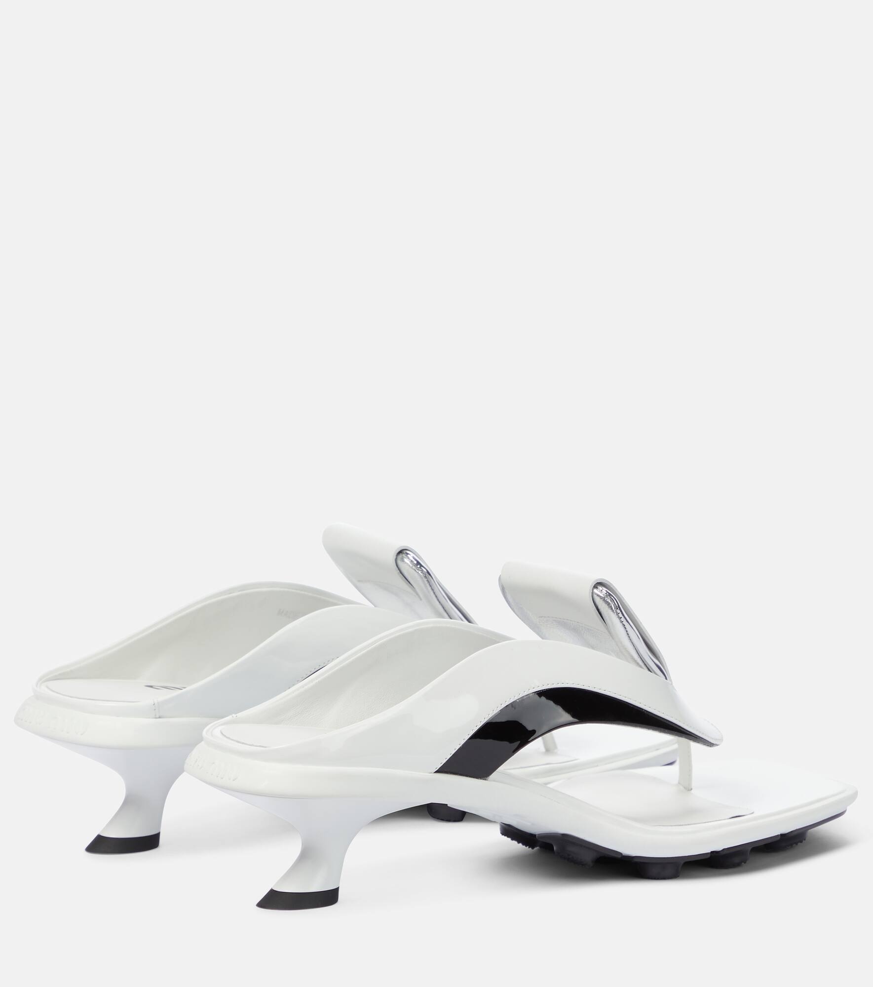 Leather thong sandals - 3