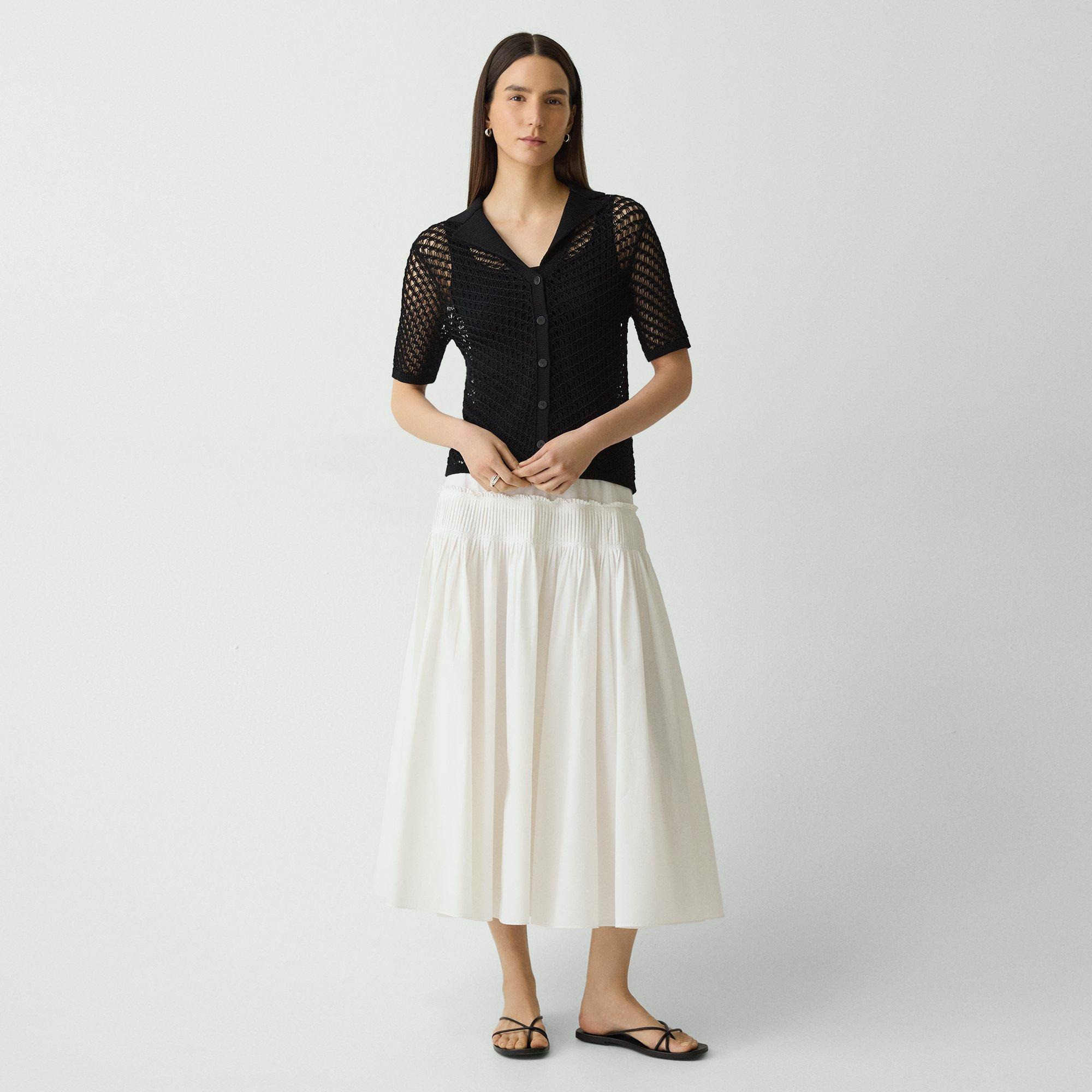 Short-Sleeve Camp Shirt in Sheen Cotton - 6