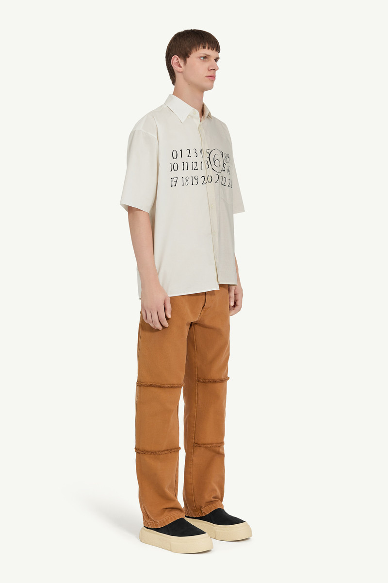 MM6 Maison Margiela Asymmetric poplin shirt outlook