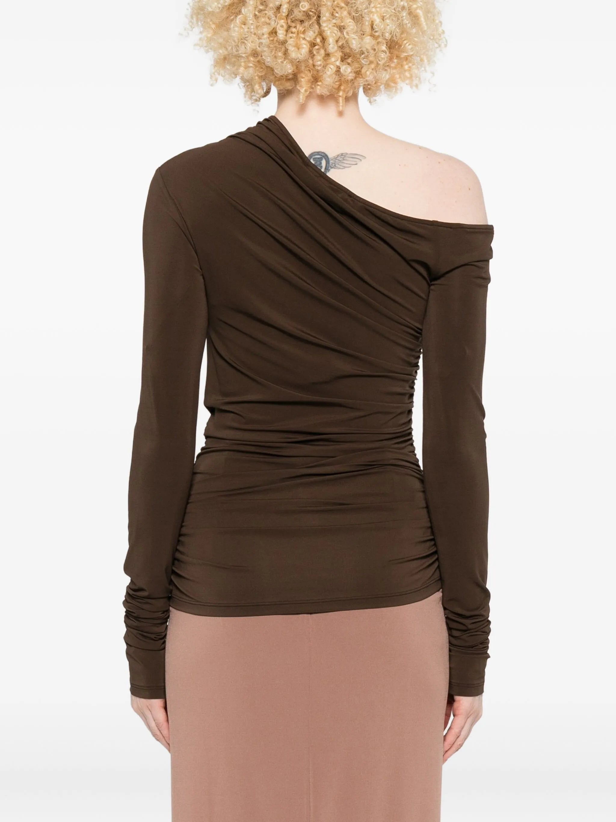 Amiri One-shoulder Ruched Top - 3