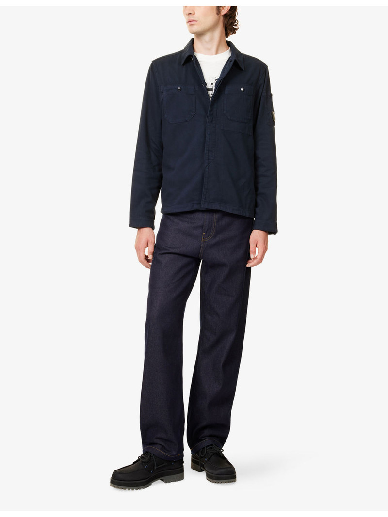 C.P. Company Brand-Patch Patch-Pocket Cotton Blend Overshirt outlook