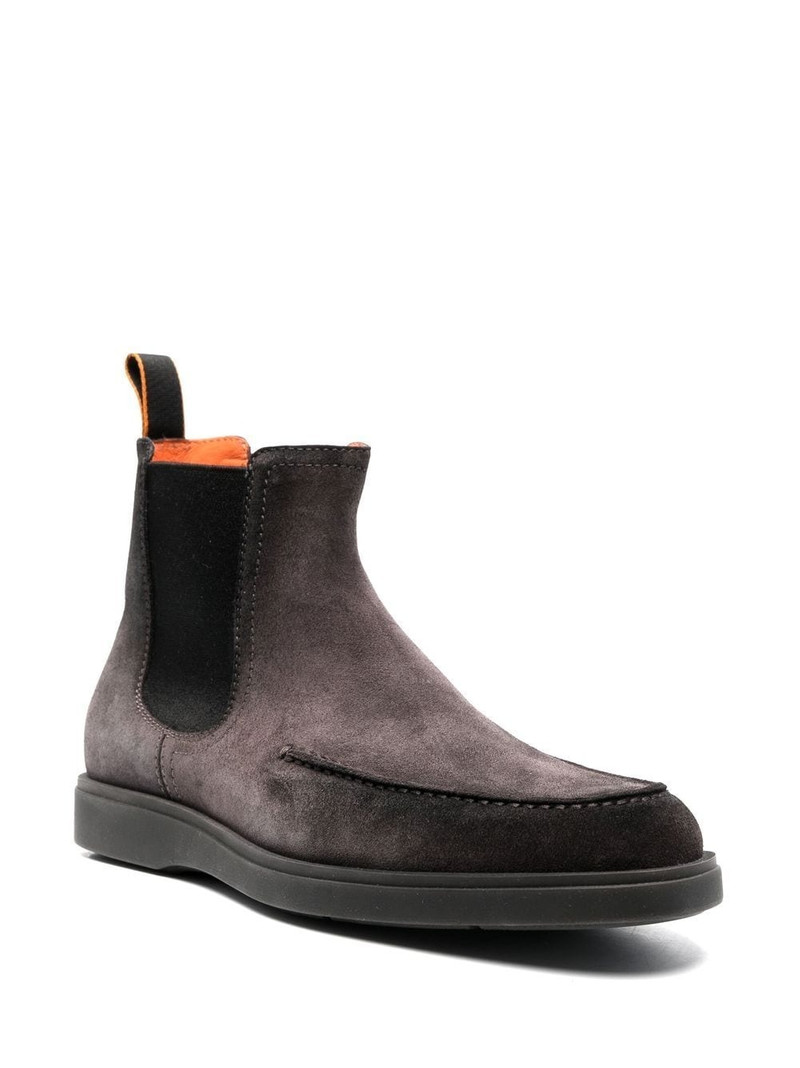 Santoni suede ankle boots outlook
