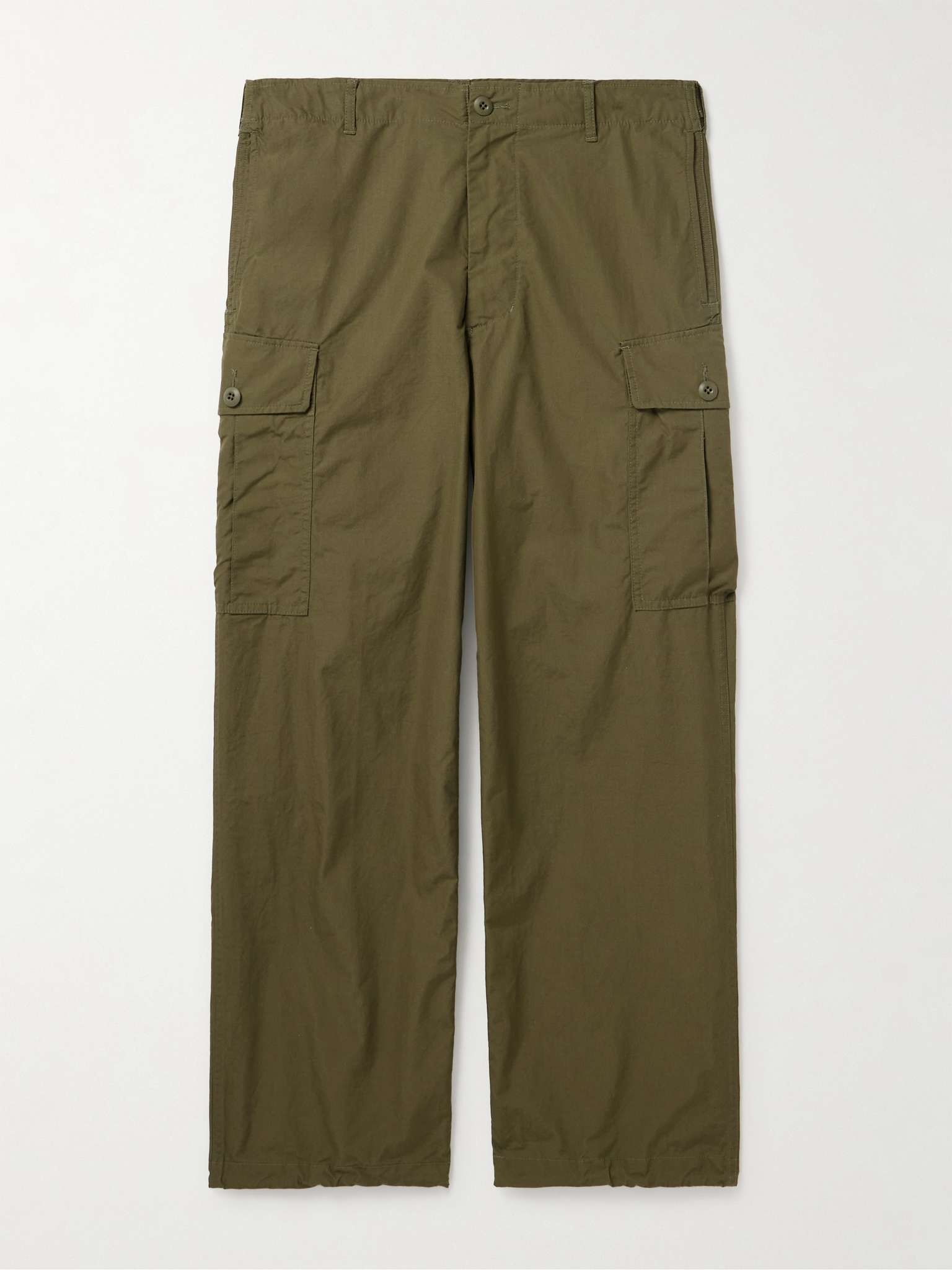 Straight-Leg Cotton-Ripstop Cargo Trousers - 1