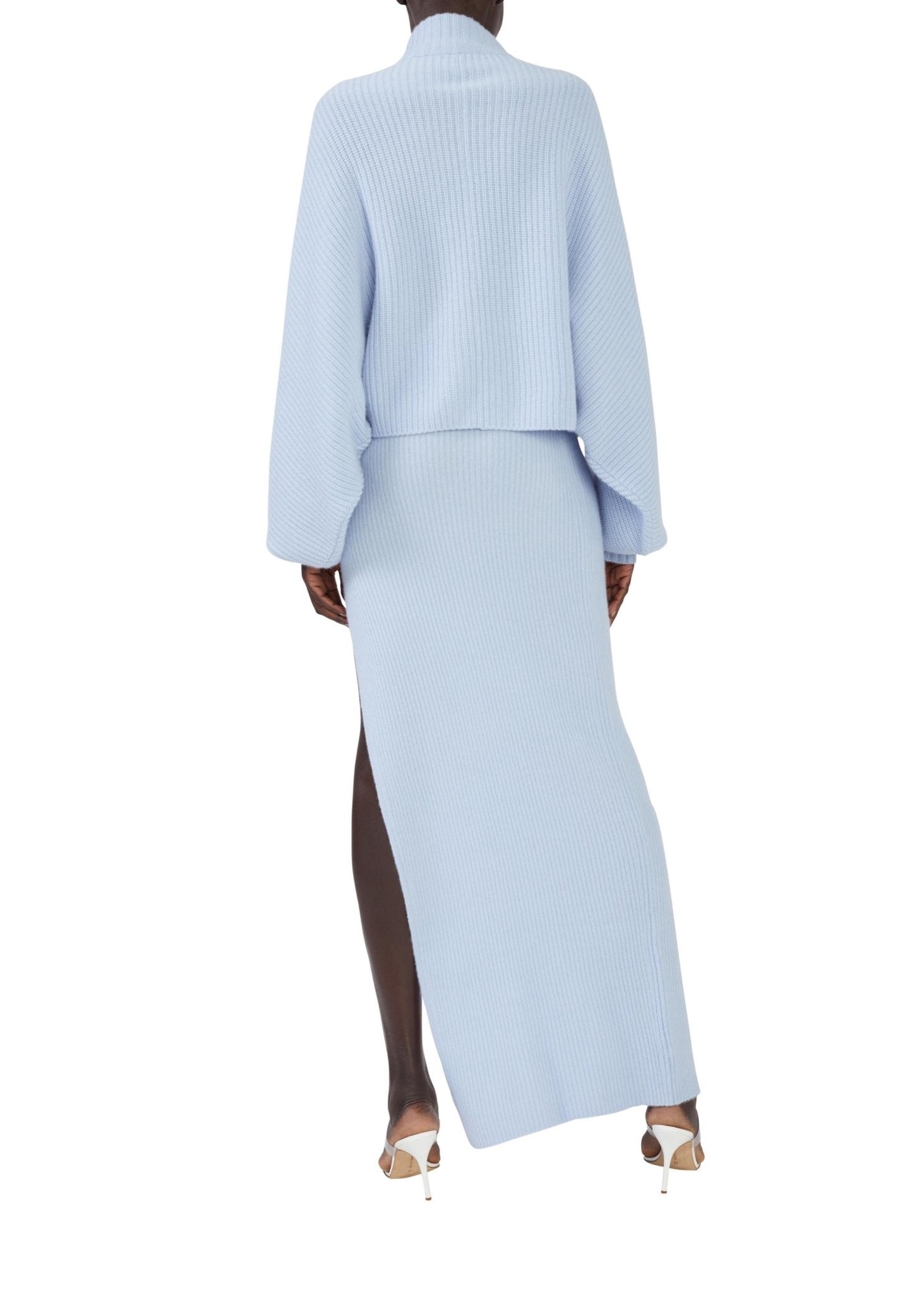 Organic Cashmere Crossover Sweater - 2