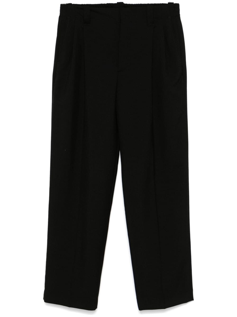 pleat-detail trousers - 1