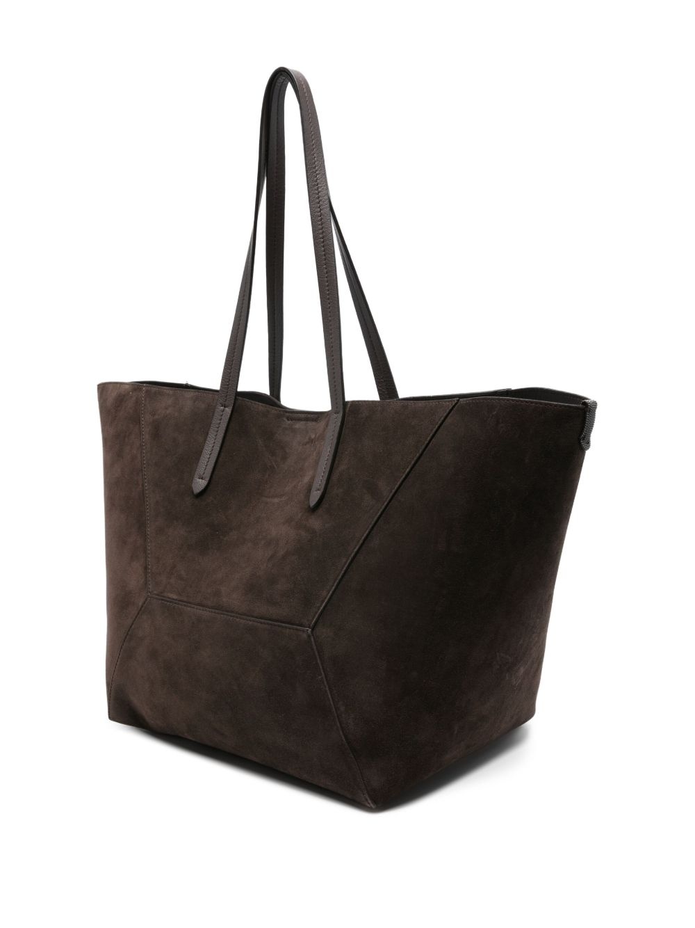 suede tote bag - 3