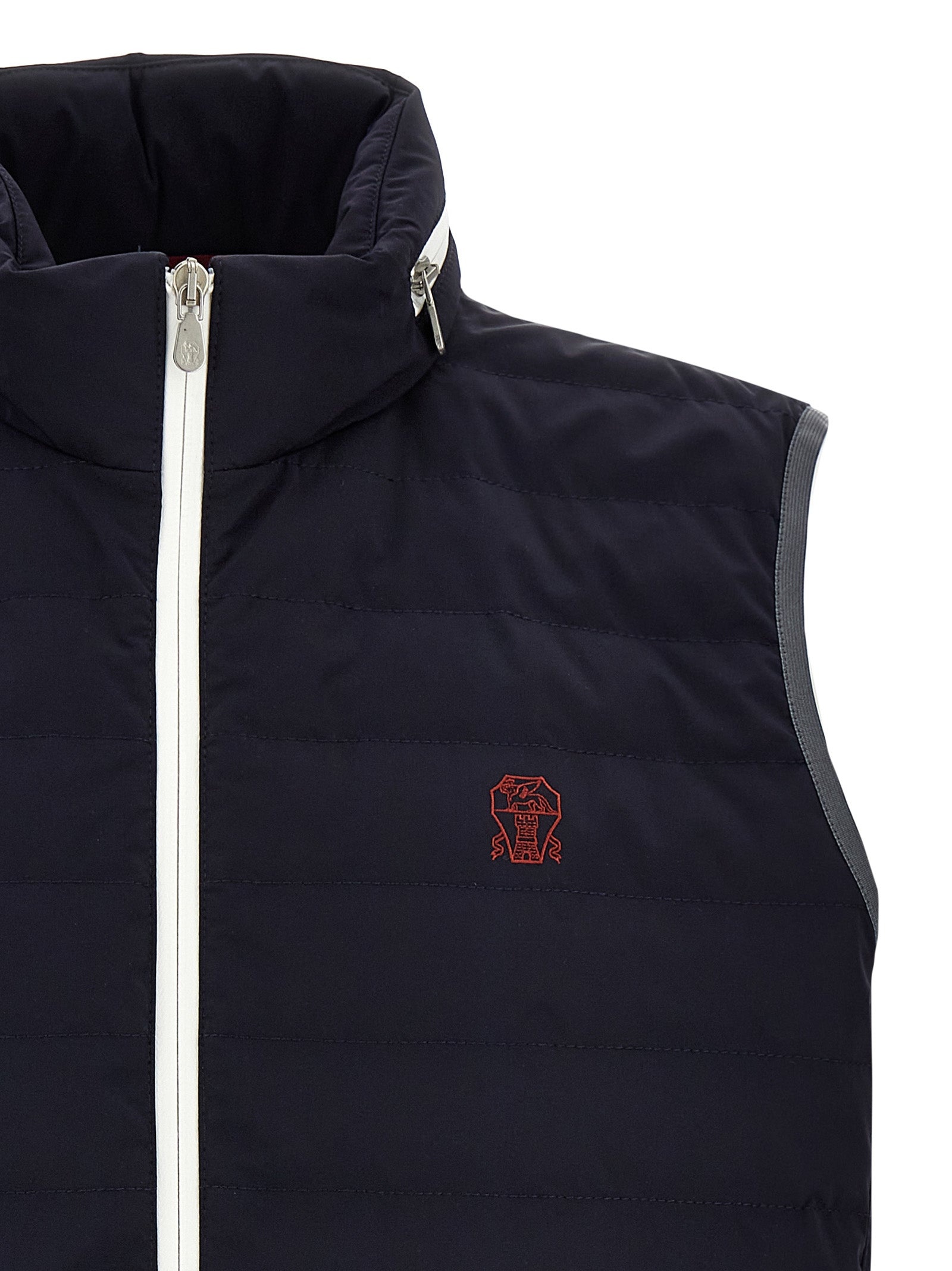 Logo Vest Gilet Blue - 3