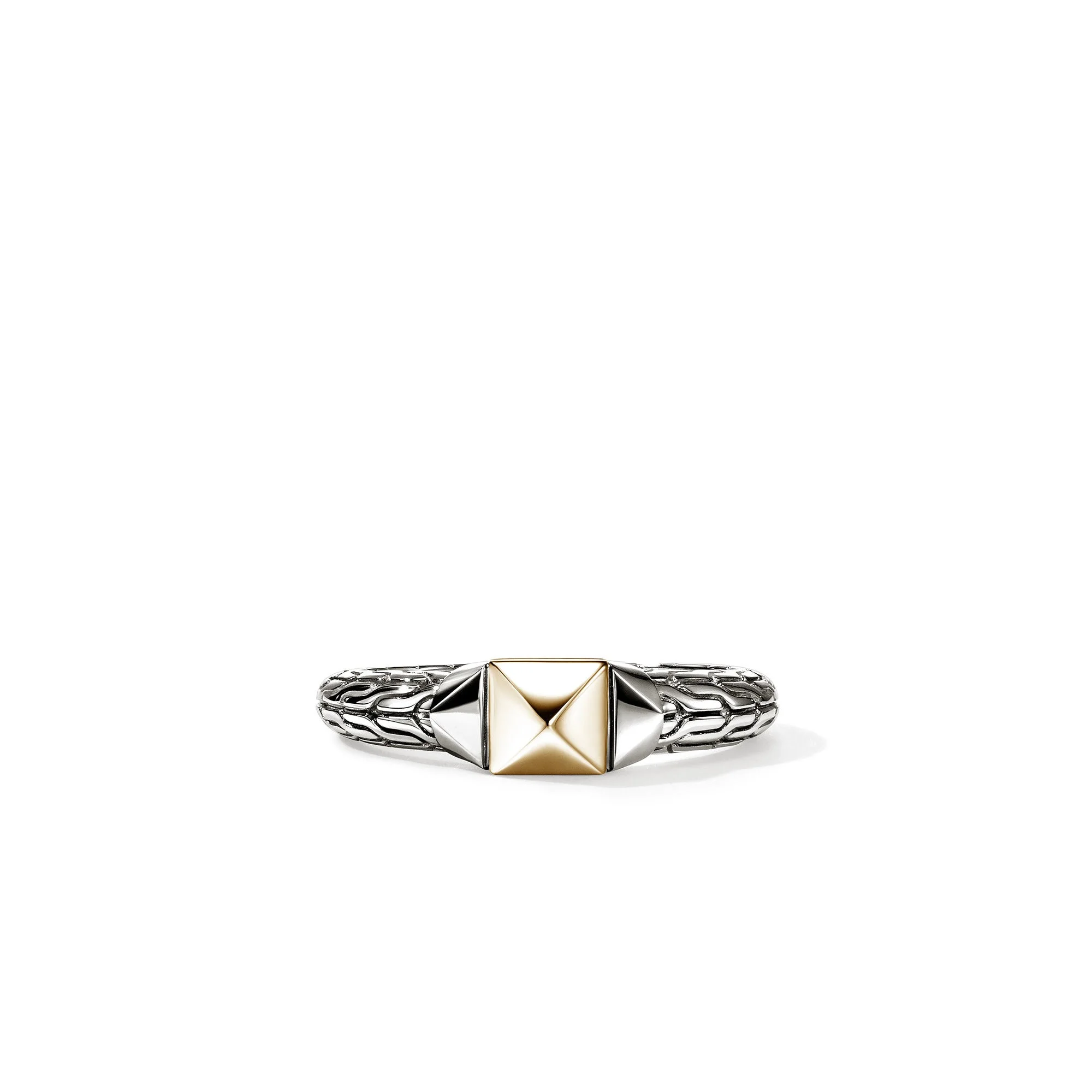 Icon Stud Ring, Gold, Sterling Silver, 5MM - 1