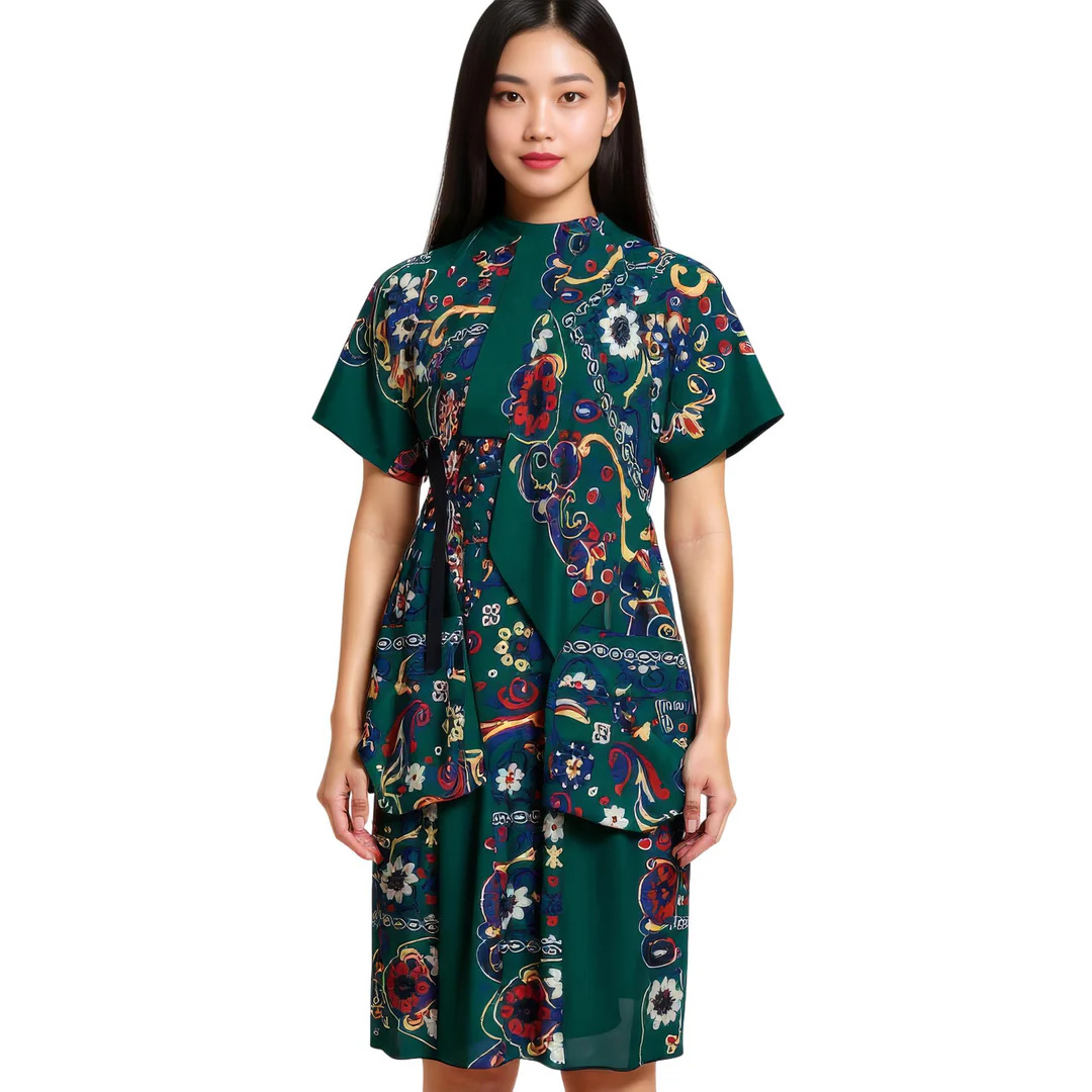 Floral Print Dress - 2