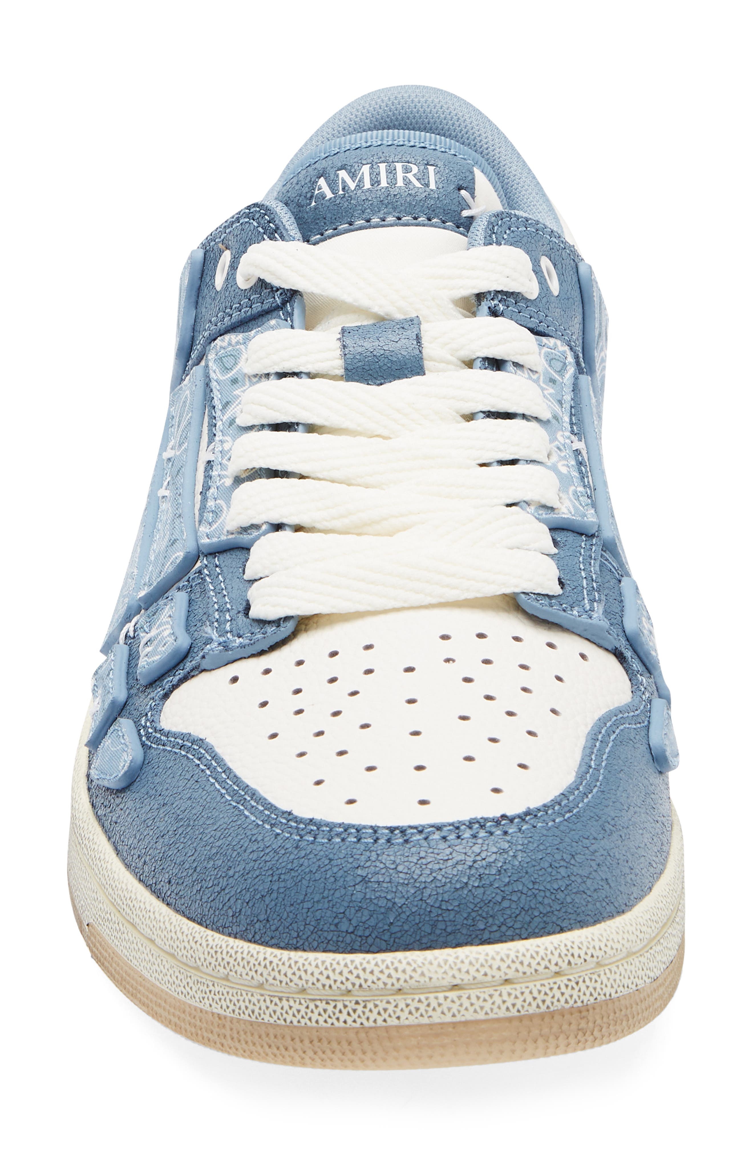 AMIRI Bandana Skeleton Low Top Sneaker in Ashley Blue at Nordstrom - 4