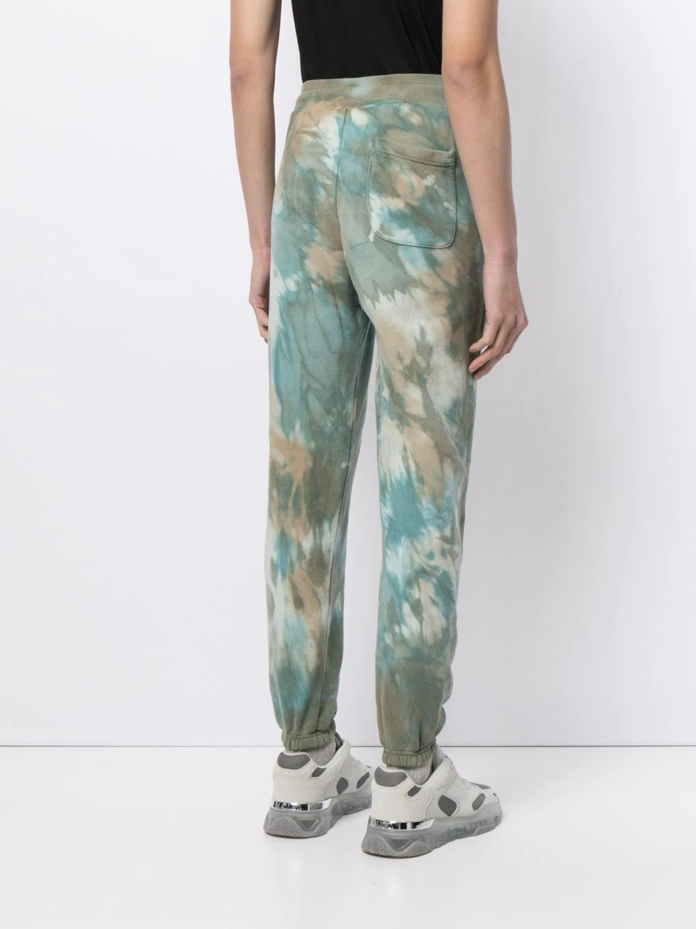 tie-dye print track pants - 4