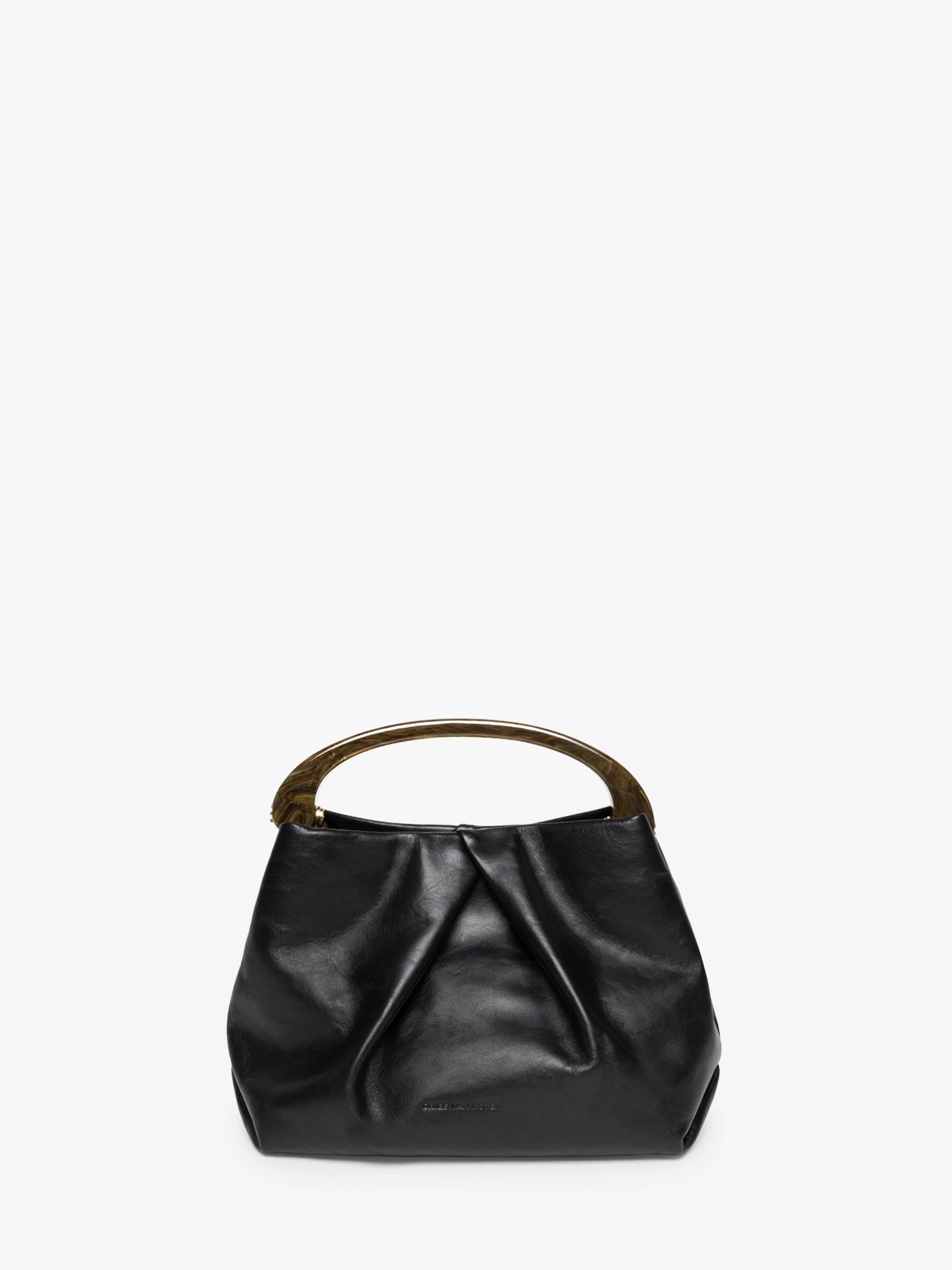 SMALL PLEATED LEATHER BAG - 4