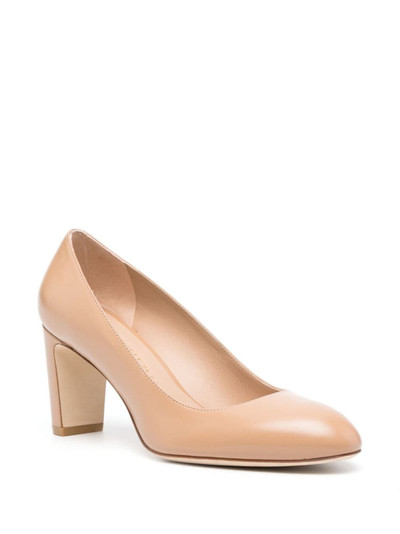 Stuart Weitzman Vida 75mm leather pumps outlook