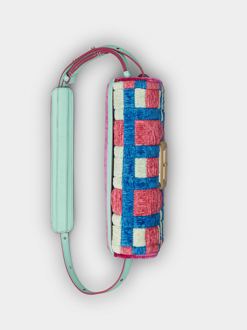 Viv' Choc Weaving Bag in Velvet 6