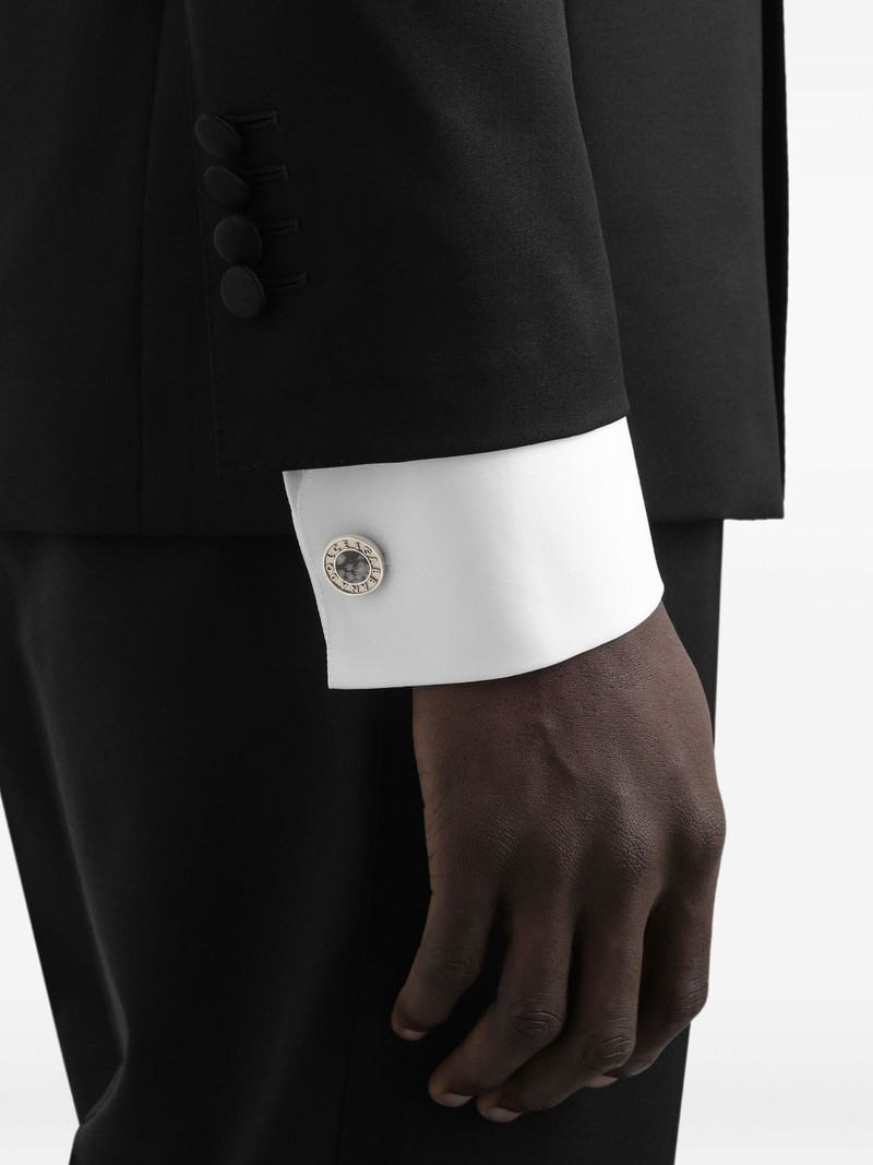 Dolce & Gabbana logo-engraved cufflinks outlook