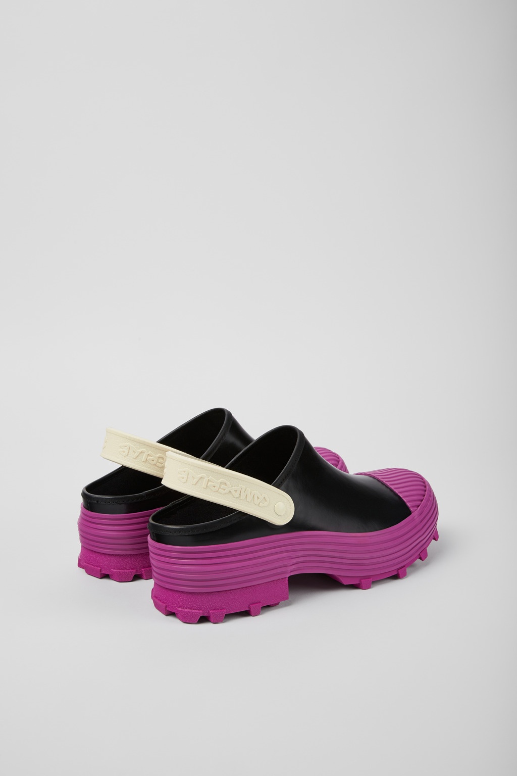 Multicolored leather clogs - 3