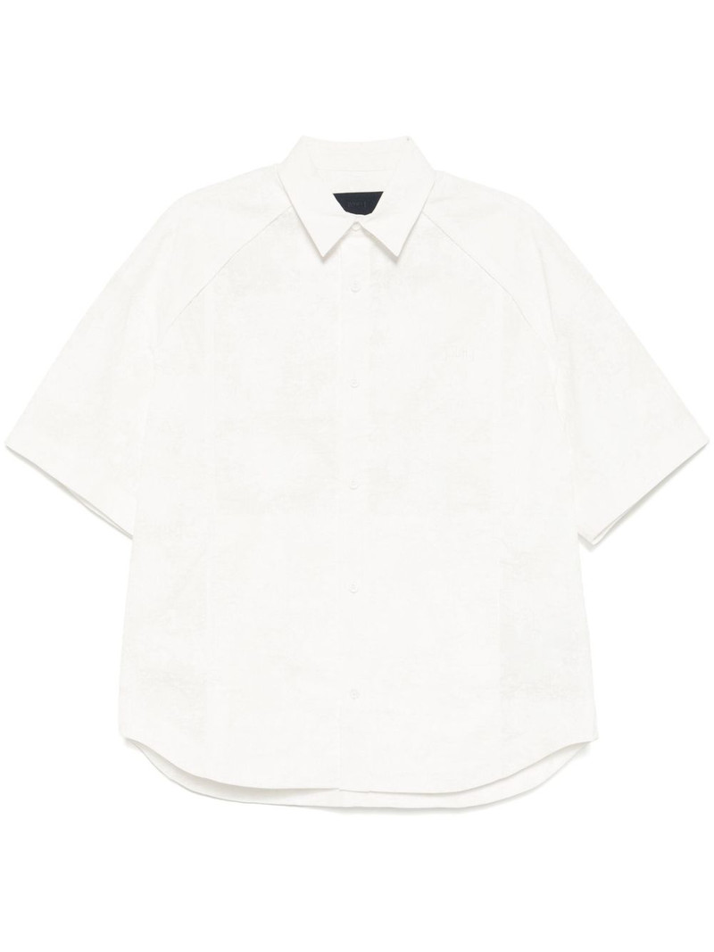 logo-embroidered shirt 1