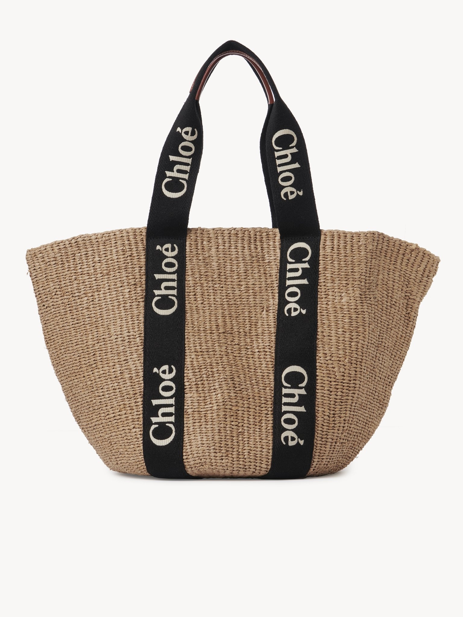 【Chloe】WOODY LARGE BASKET◆CHC23AS380L18 Chloé Large Woody basket bag for Women - Beige in UAE