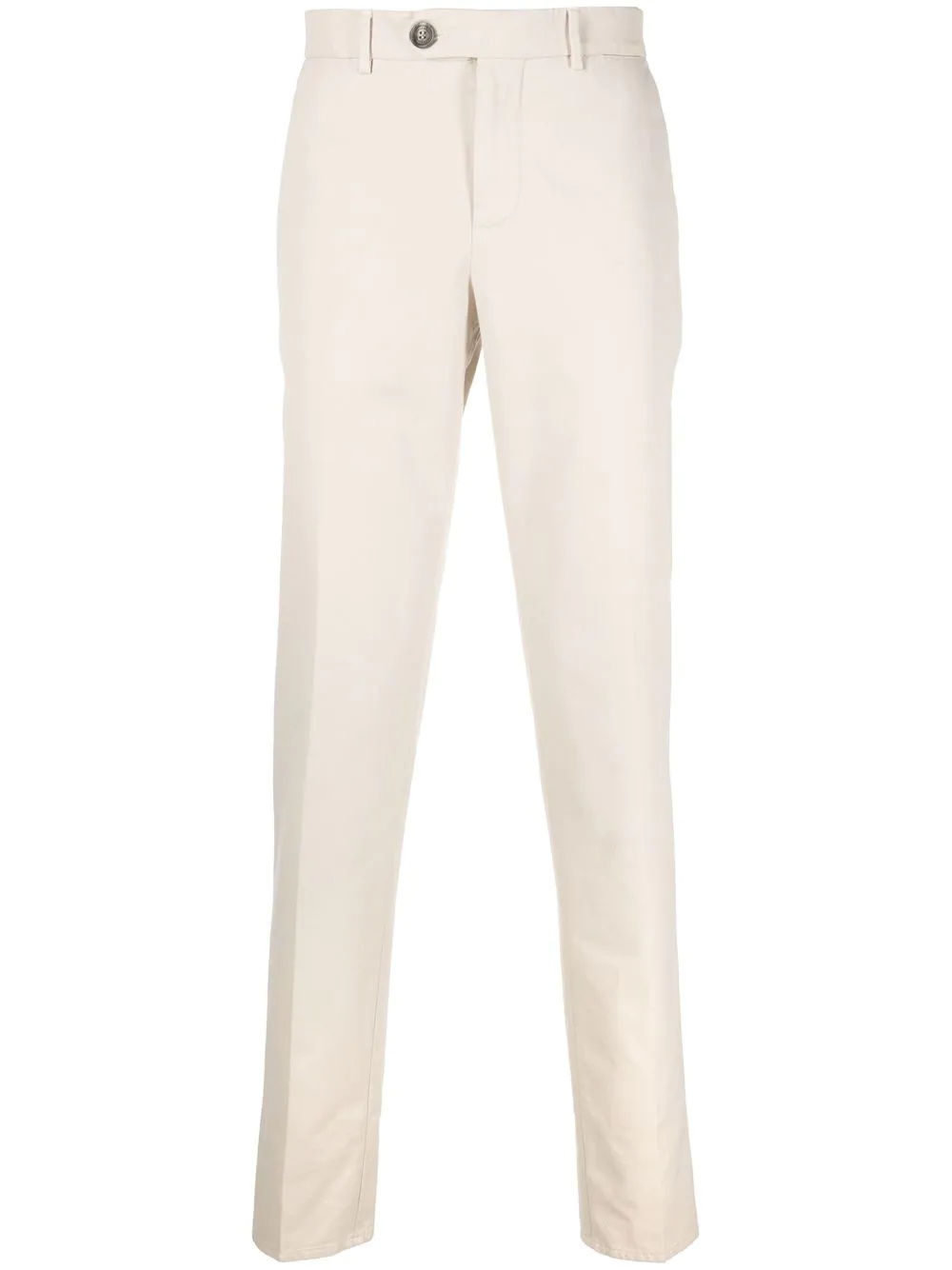 mid-rise straight chinos - 1