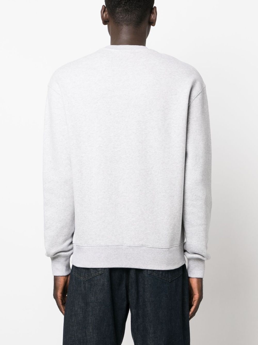 logo-print cotton sweatshirt - 4