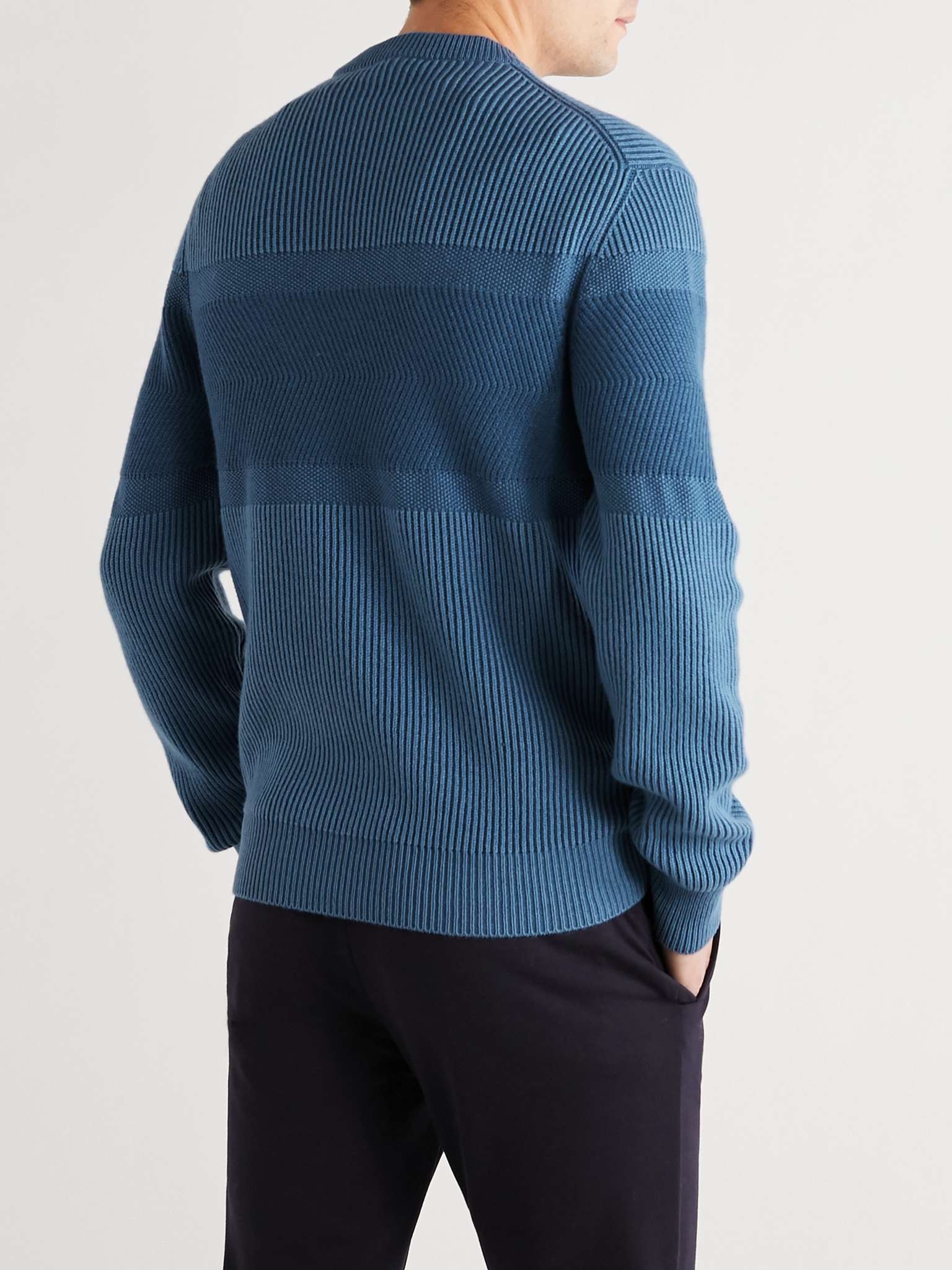 Ribbed Cashmere Sweater - 4