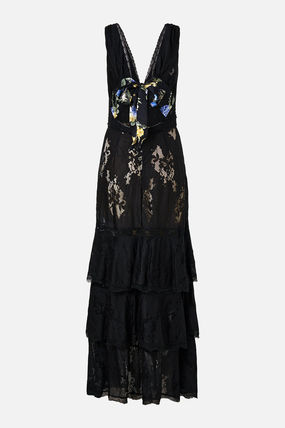 TIERED RUFFLE HEM DRESS - 8