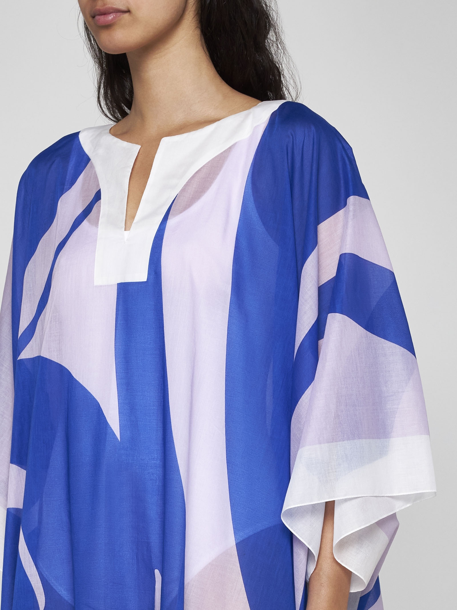 VIP【送料関税込】DRIES VAN NOTEN PRINTED COTTON KAFTAN Printed cotton kaftan in red - Dries Van Noten | Mytheresa