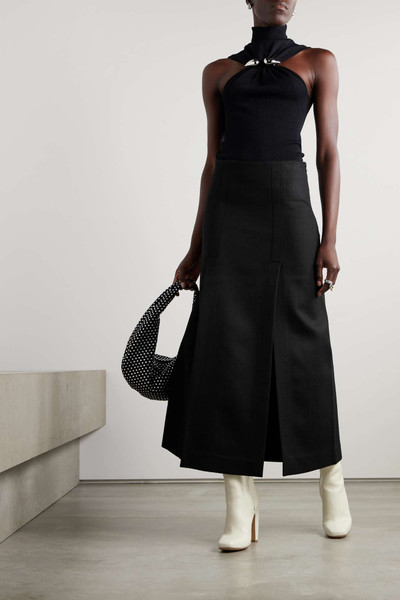 Proenza Schouler Wool-blend felt maxi skirt outlook