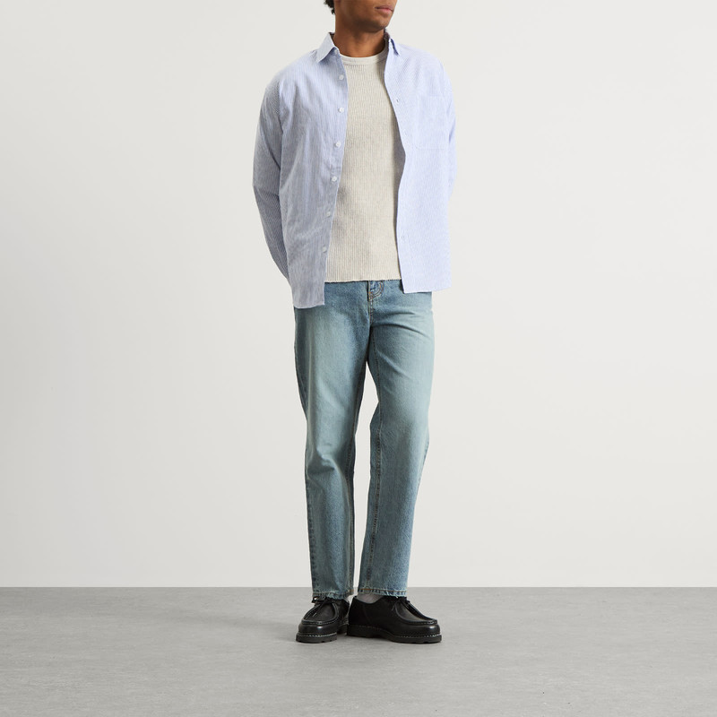 FrizmWORKS FrizmWORKS OG Stripe Oversized Shirt outlook