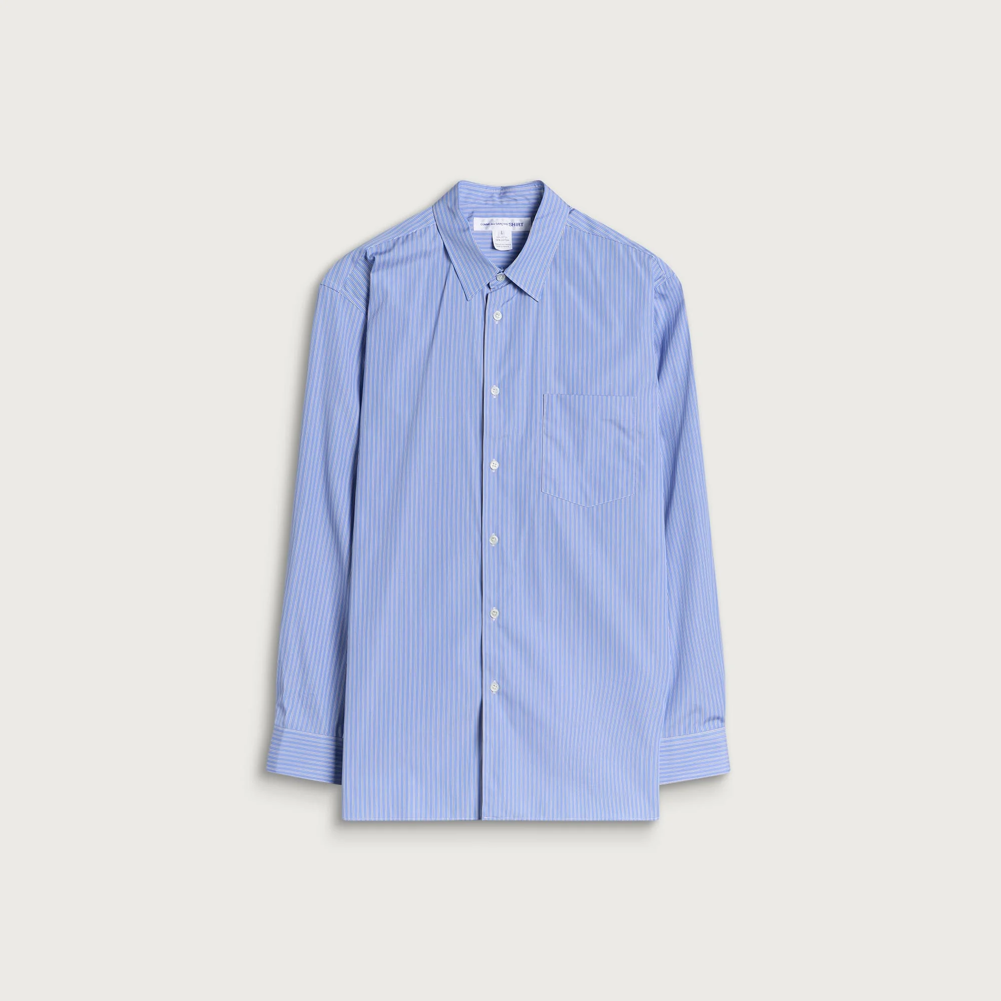 Comme des Garçons SHIRT Cotton Poplin Stripe Shirt - 1