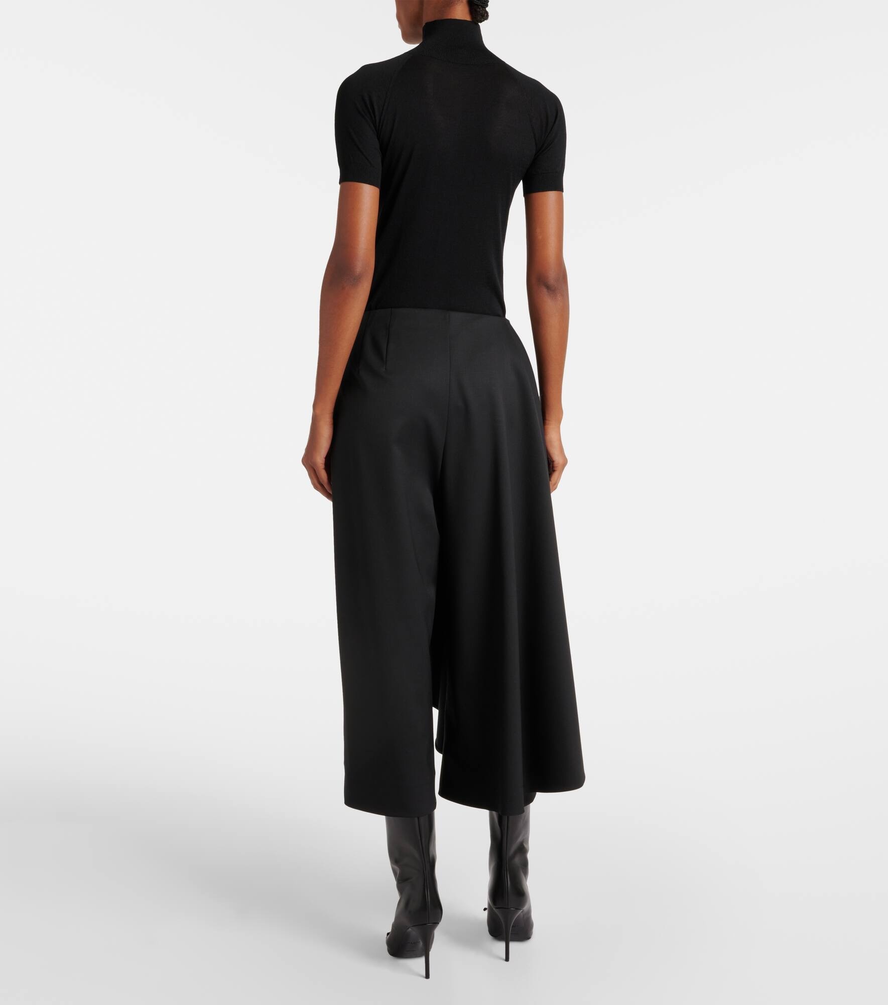 Wool skirt pants - 3