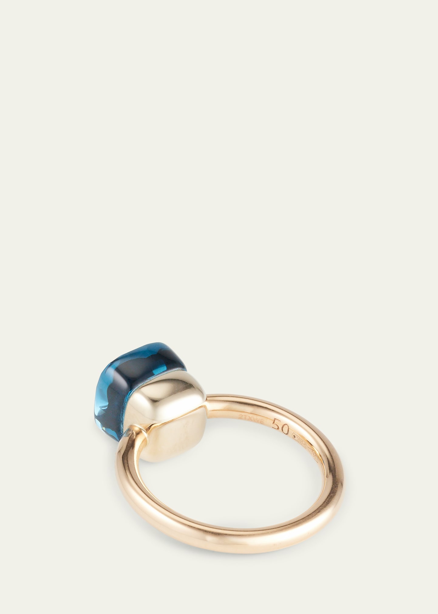 Nudo Petite 18k Rose Gold London Blue Topaz Ring - 4